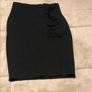 Black pencil skirt